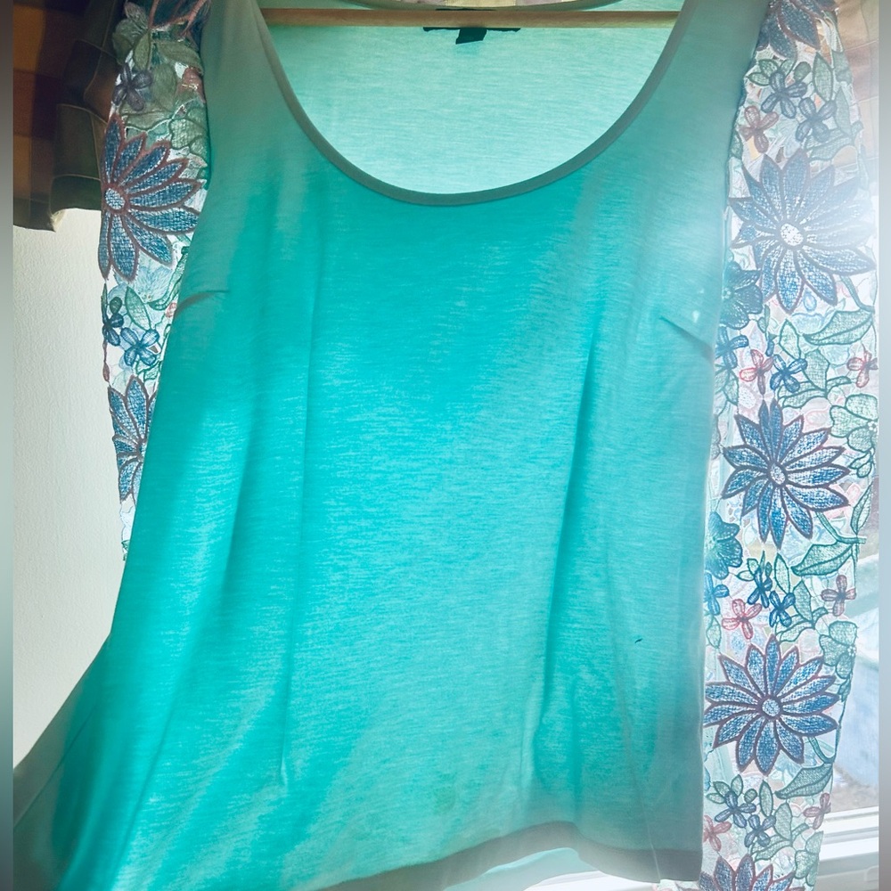 BOSTON PROPER Pastel Spring Top, Robin’s Egg Blue, Medium, NWOT (CLOS) - Picture 6 of 6